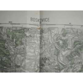 Boskovice (Morava, Tišnov, Blansko, Kuřim, Lysice, mapa, měřítko 1:75.000)
